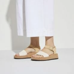 Wholesale ✔️ Papillio Glenda Suede Leather/Textile Almond Almond ❤️ -women-sandals sale 1022852 f closeup f