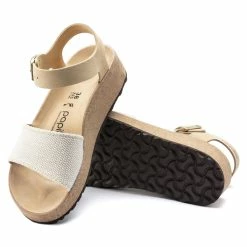 Wholesale ✔️ Papillio Glenda Suede Leather/Textile Almond Almond ❤️ -women-sandals sale 1022852 sole