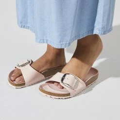 Discount 🧨 Birkenstock Madrid Natural Leather Patent High Shine Light Rose ❤️ -women-sandals sale 1022890 detail 8