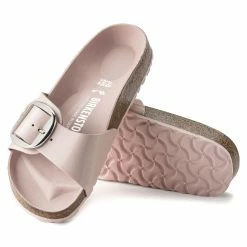 Discount 🧨 Birkenstock Madrid Natural Leather Patent High Shine Light Rose ❤️ -women-sandals sale 1022890 sole