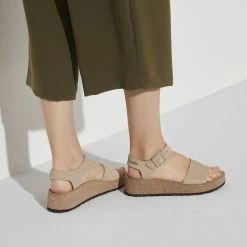 New ๐ Papillio Glenda Nubuck Leather Sandcastle ๐งจ 12 New ๐ Papillio Glenda Nubuck Leather Sandcastle ๐งจ -women-sandals sale 1022966 f closeup f