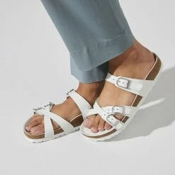 Best reviews of 🔥 Birkenstock Franca Natural Leather White ⌛ -women-sandals sale 1022982 f closeup f