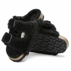 Best deal ⭐ Birkenstock Arizona Big Buckle Teddy Black 🥰 -women-sandals sale 1023103 sole