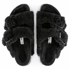 Best deal ⭐ Birkenstock Arizona Big Buckle Teddy Black 🥰 -women-sandals sale 1023103 top