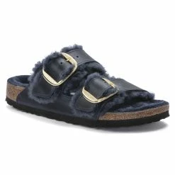 Hot Sale 😀 Birkenstock Arizona Big Buckle Oiled Leather Midnight 💯