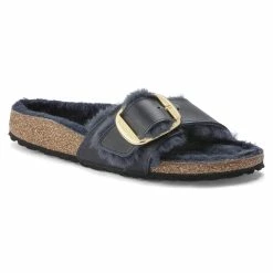 Budget ⌛ Birkenstock Madrid Big Buckle Oiled Leather Midnight 🛒