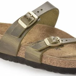 Cheapest 😀 Birkenstock Mayari Oiled Leather Olive 🔔 -women-sandals sale 1023209 detail 1