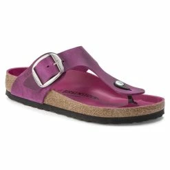 Best deal 👍 Birkenstock Gizeh Big Buckle Oiled Leather Festival Fuchsia 🎁