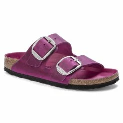 Cheap 𧨠Birkenstock Arizona Oiled Leather Festival Fuchsia β€οΈ