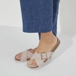 Deals 🎁 Birkenstock Siena Suede Leather Light Rose 👍 -women-sandals sale 1023495 f closeup f