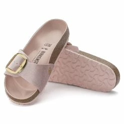 Best reviews of 🥰 Birkenstock Madrid Big Buckle Rivet Logo Velvet Light Rose 👍 -women-sandals sale 1023546 sole