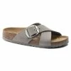 Wholesale 🔥 Birkenstock Siena Big Buckle Nubuck Leather Dove Gray 🤩
