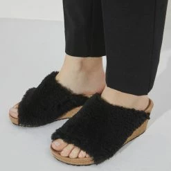 Best deal 🥰 Papillio Namica Shearling Teddy Black 🎁 -women-sandals sale 1023682 f closeup f