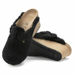 Flash Sale 👍 Papillio Fanny Shearling Teddy Black 🔔 -women-sandals sale 1023712 sole