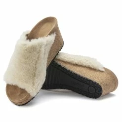 Outlet ⭐ Papillio Namica Shearling Teddy Eggshell 🧨 -women-sandals sale 1023713 sole