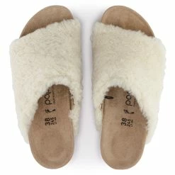 Outlet ⭐ Papillio Namica Shearling Teddy Eggshell 🧨 -women-sandals sale 1023713 top