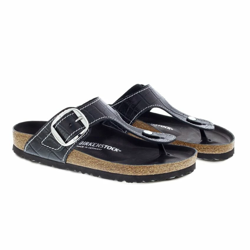Outlet π Birkenstock Gizeh Big Buckle Natural Leather Patent Black Black π 5 Outlet π Birkenstock Gizeh Big Buckle Natural Leather Patent Black Black π - Image 5
