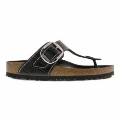 Outlet π Birkenstock Gizeh Big Buckle Natural Leather Patent Black Black π 13 Outlet π Birkenstock Gizeh Big Buckle Natural Leather Patent Black Black π -women-sandals sale 1023779 side