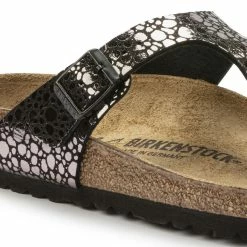 Best Pirce 🤩 Birkenstock Gizeh Birko-Flor Metallic Stones Black 😍 -women-sandals sale 1023911 detail 1