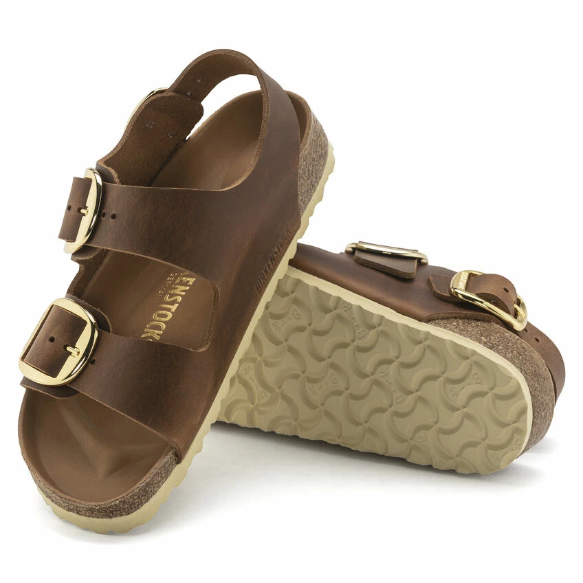Outlet ✔️ Birkenstock Milano Big Buckle Oiled Leather Cognac ❤️ 5 Outlet ✔️ Birkenstock Milano Big Buckle Oiled Leather Cognac ❤️ - Image 5