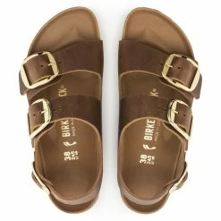 Outlet ✔️ Birkenstock Milano Big Buckle Oiled Leather Cognac ❤️ 14 Outlet ✔️ Birkenstock Milano Big Buckle Oiled Leather Cognac ❤️ -women-sandals sale 1023972 top