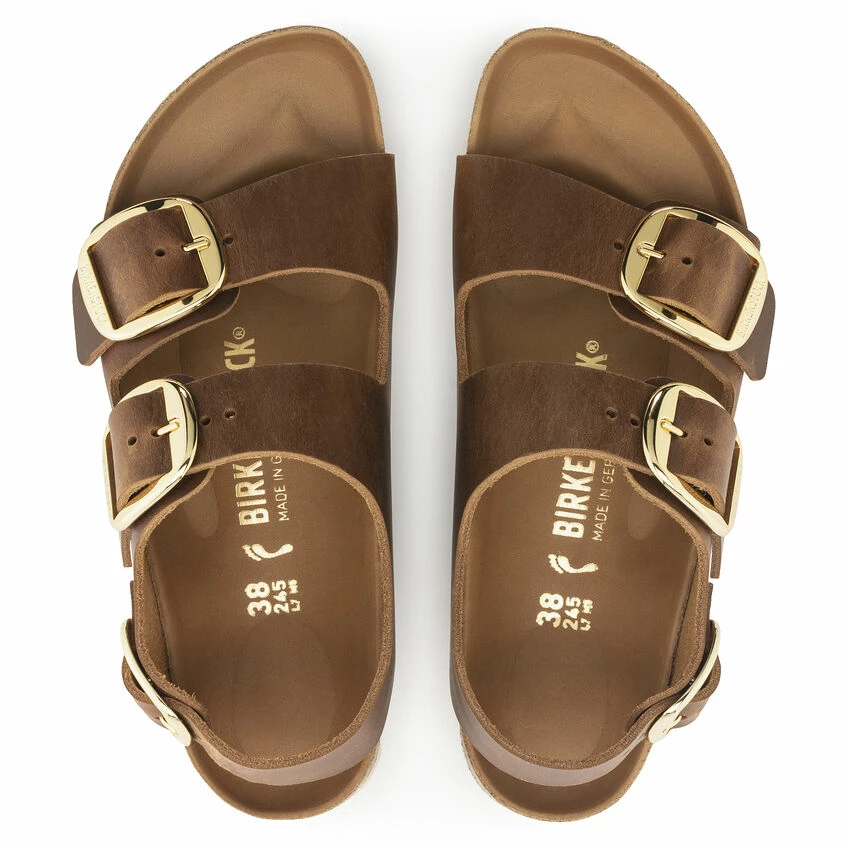 Outlet ✔️ Birkenstock Milano Big Buckle Oiled Leather Cognac ❤️ 6 Outlet ✔️ Birkenstock Milano Big Buckle Oiled Leather Cognac ❤️ - Image 6