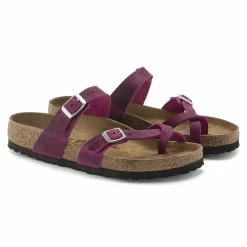 Cheap ⌛ Birkenstock Mayari Oiled Leather Festival Fuchsia 🛒 -women-sandals sale 1024034 pair