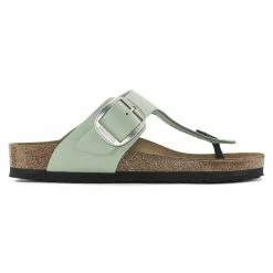 Best reviews of ✔️ Birkenstock Gizeh Big Buckle Nubuck Matcha 🤩 -women-sandals sale 1024046 side
