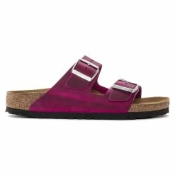 Deals 🤩 Birkenstock Arizona Oiled Leather Festival Fuchsia 👍 -women-sandals sale 1024047 side