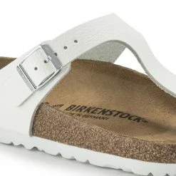 Outlet 😍 Birkenstock Gizeh Natural Leather White White ⌛ -women-sandals sale 1024328 detail 1