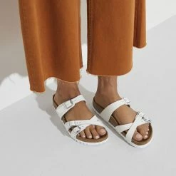 Promo 🛒 Birkenstock Franca Natural Leather White ✨ -women-sandals sale 1024395 f closeup f