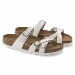 Promo 🛒 Birkenstock Franca Natural Leather White ✨ -women-sandals sale 1024395 pair