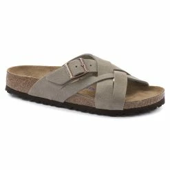 New 🎁 Birkenstock Lugano Suede Leather Taupe ❤️