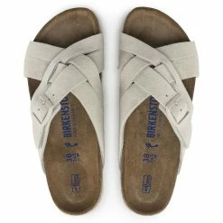 Best reviews of 🛒 Birkenstock Lugano Suede Leather Antique White ✨ -women-sandals sale 1024534 top