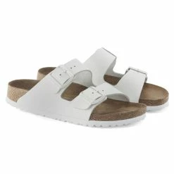 Best Sale 🎉 Birkenstock Arizona Soft Footbed White 😉 -women-sandals sale 1024945 pair