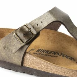 Best reviews of ✔️ Birkenstock Gizeh Birko-Flor Golden Brown Golden Brown 🎉 -women-sandals sale 143941 detail 1