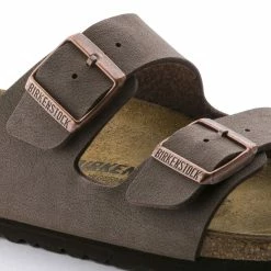 Top 10 ✨ Birkenstock Arizona Birko-Flor Nubuck Mocha 🔔 -women-sandals sale 151183 detail 1