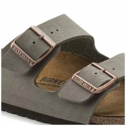 Budget ⭐ Birkenstock Arizona Birko-Flor Nubuck Stone ⌛ -women-sandals sale 151213 detail 1