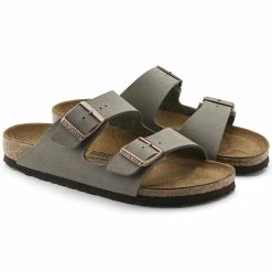 Budget ⭐ Birkenstock Arizona Birko-Flor Nubuck Stone ⌛ -women-sandals sale 151213 pair