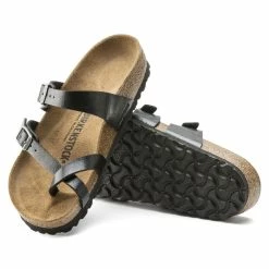 Outlet 🎁 Birkenstock Mayari Birko-Flor Graceful Licorice Graceful Licorice 💯 -women-sandals sale 171391 sole