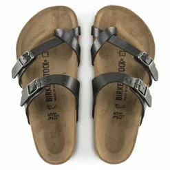 Outlet 🎁 Birkenstock Mayari Birko-Flor Graceful Licorice Graceful Licorice 💯 -women-sandals sale 171391 top
