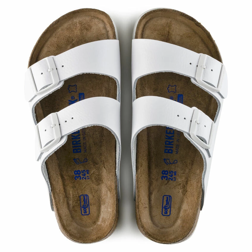 Promo ✔️ Birkenstock Arizona Natural Leather White 😀 4 Promo ✔️ Birkenstock Arizona Natural Leather White 😀 - Image 4