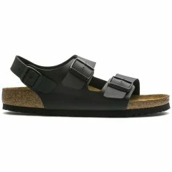New 😍 Birkenstock Milano Birko-Flor Black 🧨 -women-sandals sale 34793 side