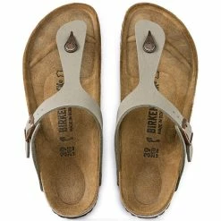 Best deal ⭐ Birkenstock Gizeh Birko-Flor Nubuck Stone Stone 😉 -women-sandals sale 43393 top