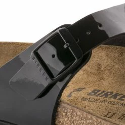 Hot Sale 😍 Birkenstock Gizeh Birko-Flor Patent Black Patent ⭐ -women-sandals sale 43663 detail 1