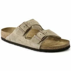 Cheapest ๐ Birkenstock Arizona Suede Leather Taupe โค๏ธ