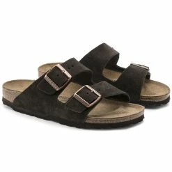Buy 🔥 Birkenstock Arizona Suede Leather Mocha ⌛ -women-sandals sale 51903 pair