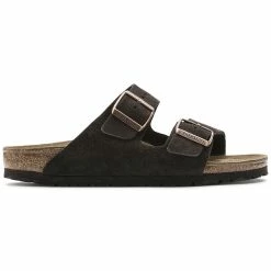 Buy 🔥 Birkenstock Arizona Suede Leather Mocha ⌛ -women-sandals sale 51903 side
