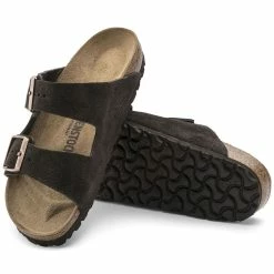 Buy 🔥 Birkenstock Arizona Suede Leather Mocha ⌛ -women-sandals sale 51903 sole