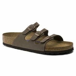 Best Sale 🤩 Birkenstock Florida Birko-Flor Nubuck Mocha ⭐
